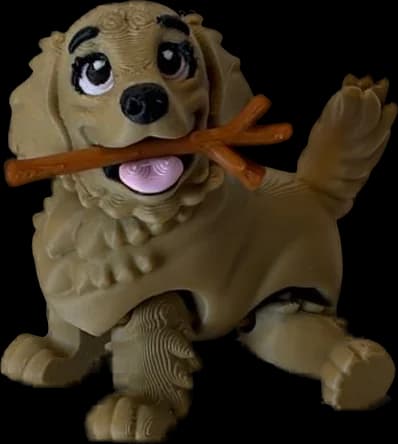 Teo, el golden articulado de Voxel